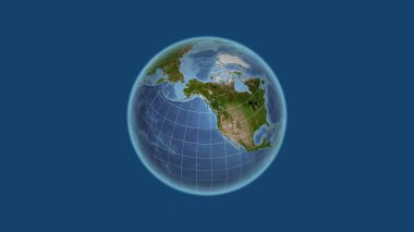 Amerika - Alaska. Mahalle - dış hatları olmayan uzak perspektif. uydu resimleri