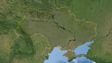 Ukrayna - Yüksek çözünürlüklü uydu görüntüsü
