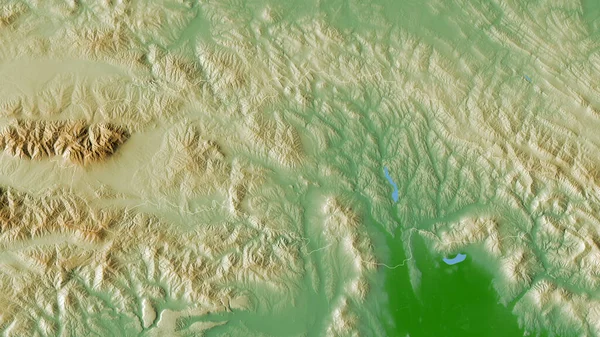 Presovsky Regionen Slovakien Färgade Skuggdata Med Sjöar Och Floder Form — Stockfoto