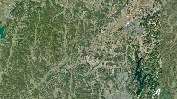 Sejong Ciudad Autónoma Metropolitana Corea Del Sur Imágenes Satélite Forma — Foto de Stock