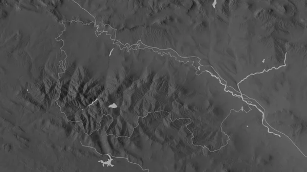 Rioja Comunidad Autónoma España Mapa Escala Grises Con Lagos Ríos —  Fotos de Stock