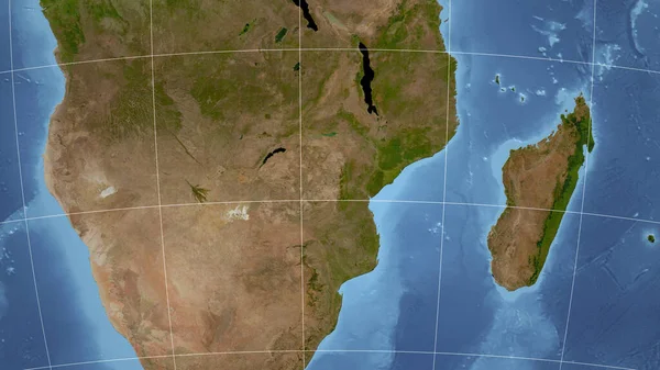 Zimbabwe Sousedství Vzdálená Perspektiva Bez Obrysu Satelitní Snímky — Stock fotografie