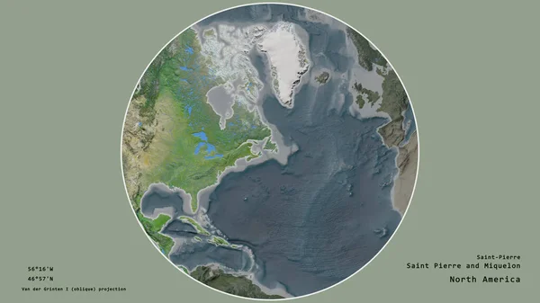 Oblast Saint Pierre Miquelon Soustřeďovala Kruhu Obklopujícím Jeho Kontinent Odumřelém — Stock fotografie