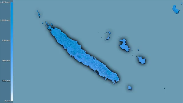 Precipitación Del Cuarto Más Húmedo Dentro Del Área Nueva Caledonia —  Fotos de Stock
