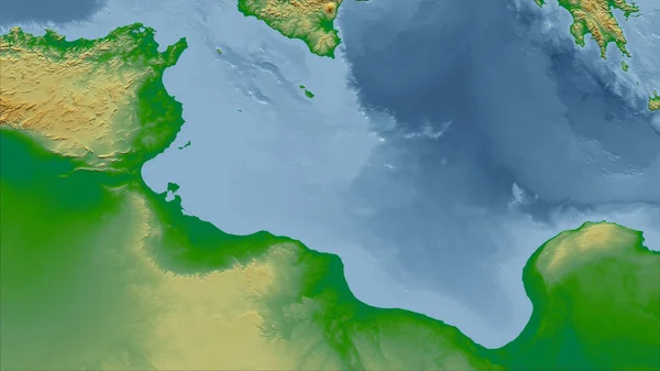 Túnez Primer Plano Perspectiva Del País Sin Esbozo Mapa Físico — Foto de Stock