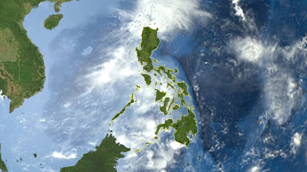 Filipinler - Yüksek çözünürlüklü uydu görüntüsü