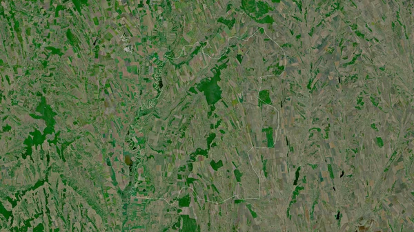 Cantemir District Moldova Satellite Imagery Shape Outlined Its Country Area — Stock Photo, Image