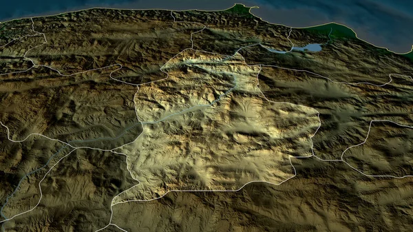 Corum Provincia Turquía Zoomed Destacó Características Principales Del Paisaje Físico — Foto de Stock