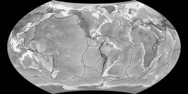 Παγκόσμιος Χάρτης Στην Προβολή Του Βάγκνερ Viii Επικεντρωμένος Στο Δυτικό — Φωτογραφία Αρχείου
