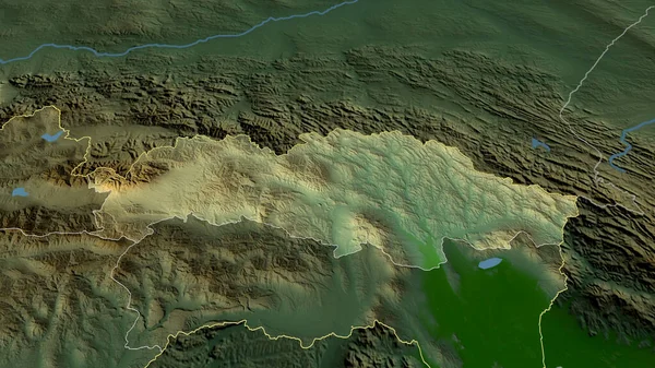 Presovskij Slovenská Oblast Zvětšila Zvýraznila Hlavní Prvky Fyzické Krajiny Vykreslování — Stock fotografie