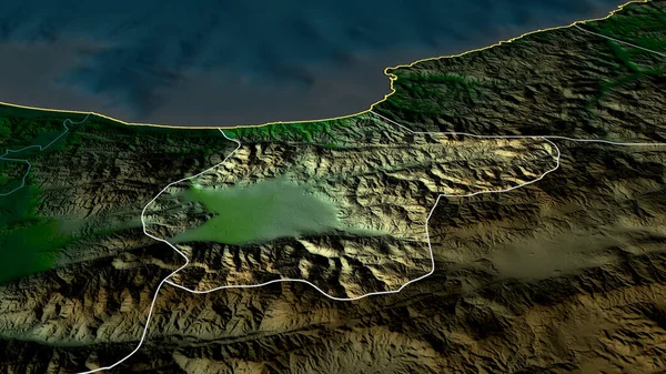 Duzce Provincie Turkije Gezoomd Gemarkeerd Belangrijkste Fysieke Landschapskenmerken Weergave — Stockfoto