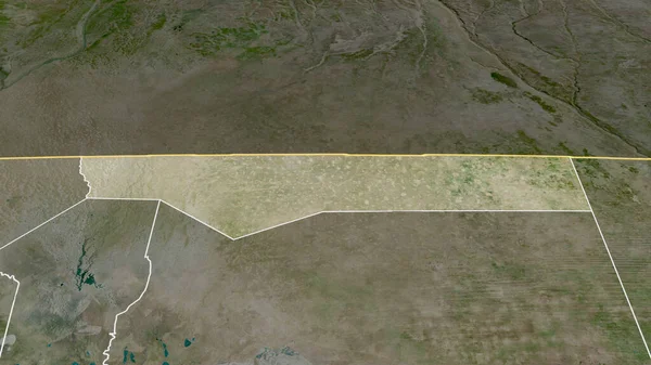 Оханґвена Район Намібії Масштабований Виділений Супутникові Знімки Візуалізація — стокове фото