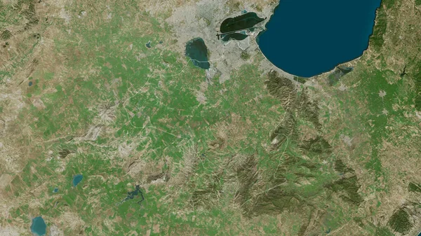 Ben Arous Gouvernorat Tunisie Imagerie Satellite Forme Tracée Contre Zone — Photo