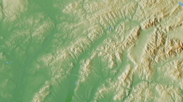 Trenciansky Region Slovakia Colored Shader Data Lakes Rivers Shape Outlined — Stock Photo, Image