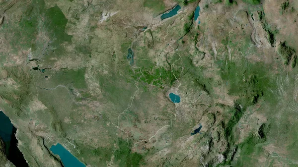 Singida Regio Tanzania Satellietbeelden Vorm Geschetst Tegen Zijn Landelijk Gebied — Stockfoto