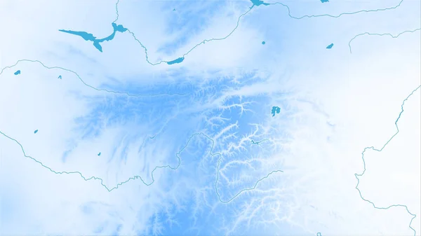 Area Del Tagikistan Sulla Mappa Annuale Delle Precipitazioni Nella Proiezione — Foto Stock