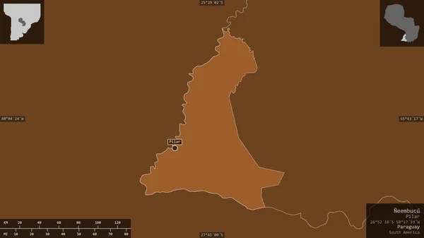 Neembucu Departementet Paraguay Mönstrade Fasta Ämnen Med Sjöar Och Floder — Stockfoto