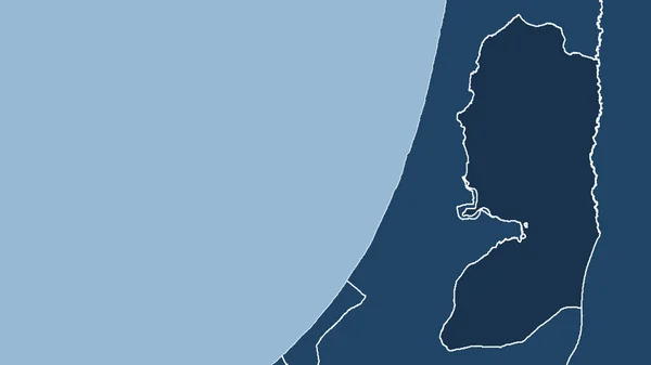 Cisjordania Primer Plano Perspectiva Del País Sin Esbozo Formas Solamente —  Fotos de Stock