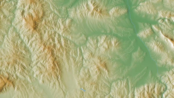 Toplicki Distrito Serbia Datos Sombreado Colores Con Lagos Ríos Forma —  Fotos de Stock