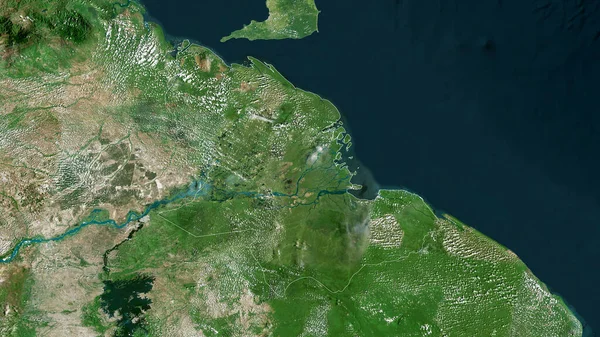 Дельта Амакуро Штат Венесуела Супутникові Знімки Фортеця Виступила Проти Своєї — стокове фото