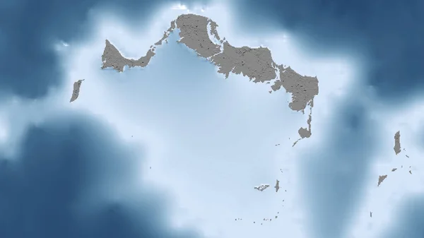 Isole Turks Caicos Prospettiva Ravvicinata Del Paese Nessun Contorno Mappa — Foto Stock