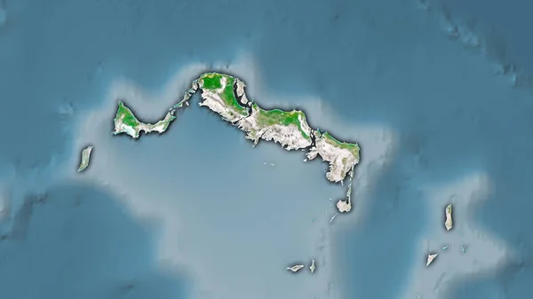 Turks Caicos Islands Area Satellite Mapa Projeção Estereográfica Composição Bruta — Fotografia de Stock