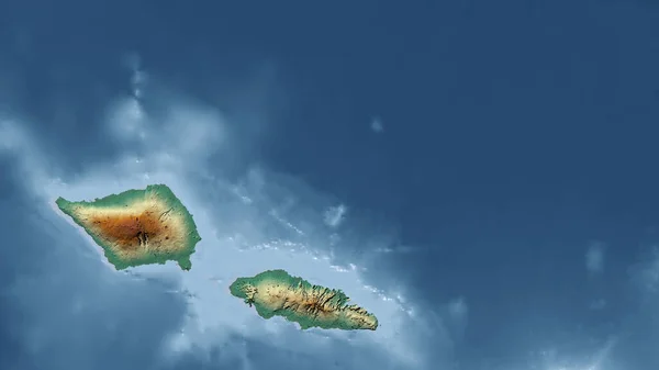 Samoa Primer Plano Perspectiva Del País Sin Esbozo Mapa Topográfico —  Fotos de Stock