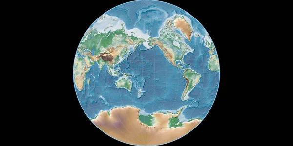 투영도의 지도는 170 중심으로 셰이더 래스터에 스러운 가공하지 합성물 — 스톡 사진