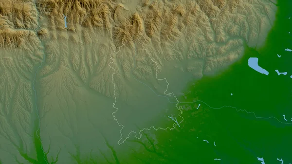 Dambovita Comté Roumanie Données Sombres Colorées Avec Des Lacs Des — Photo
