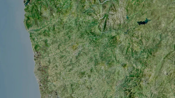 Braga Okres Portugalsko Satelitní Snímky Tvar Rýsoval Jeho Venkovské Ploše — Stock fotografie