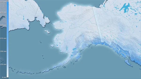 Precipitación Del Cuarto Más Seco Dentro Del Área Alaska Los — Foto de Stock