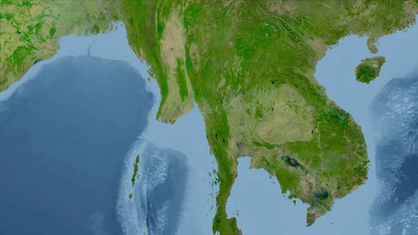 Vietnam Ülkenin Yakın Perspektifi Özet Yok Uydu Resimleri — Stok fotoğraf