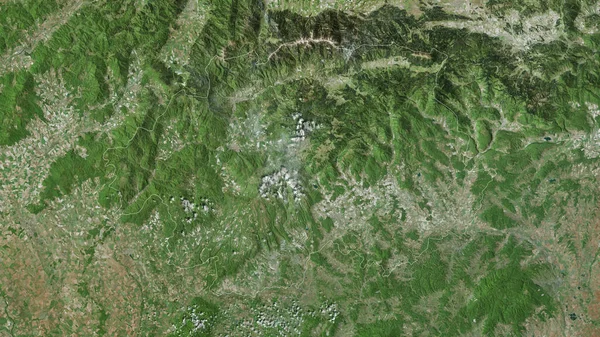 Banskobystricky Región Eslovaquia Imágenes Satélite Forma Delineada Contra Área País — Foto de Stock