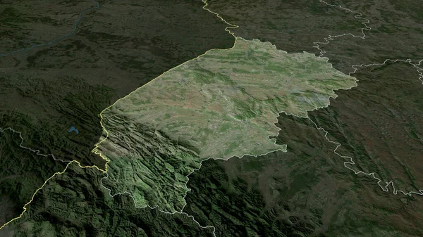 Viv Région Ukraine Zoomé Mis Évidence Imagerie Satellite Rendu — Photo