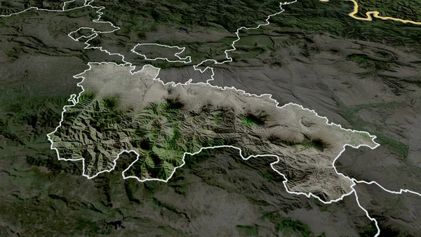 Rioja Autonome Gemeinschaft Von Spanien Vergrößert Und Hervorgehoben Satellitenbilder Rendering — Stockfoto