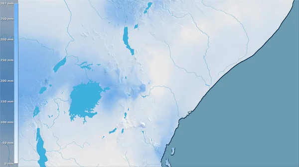 Precipitación Del Cuarto Más Seco Dentro Del Área Kenia Proyección —  Fotos de Stock