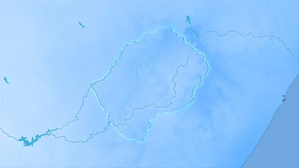 Lesotho Gebied Jaarlijkse Neerslagkaart Stereografische Projectie Ruwe Samenstelling Van Rasterlagen — Stockfoto