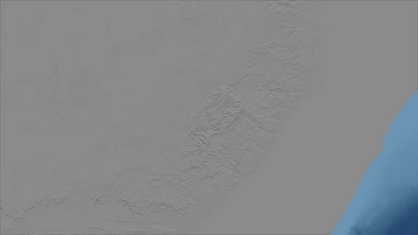 Λεσότο Γκρο Πλαν Προοπτική Της Χώρας Δεν Σκιαγραφεί Χάρτης Υψομέτρου — Φωτογραφία Αρχείου