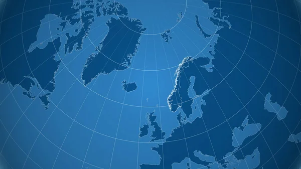 ノルウェーだ 国の概要と遠くの視点 図形のみ Land Sea Mask — ストック写真