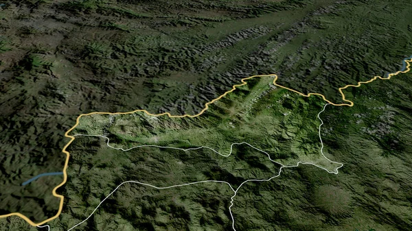 Nueva Segovia Департамент Нікарагуа Збільшений Виділений Супутникові Знімки Візуалізація — стокове фото