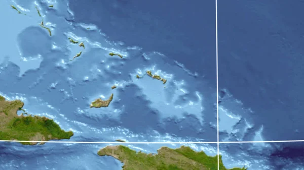 Islas Turcas Caicos Barrio Perspectiva Distante Sin Contorno Imágenes Satélite — Foto de Stock