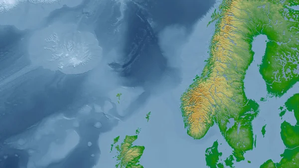 Zweden Close Perspectief Van Het Land Geen Overzicht Kleur Fysieke — Stockfoto