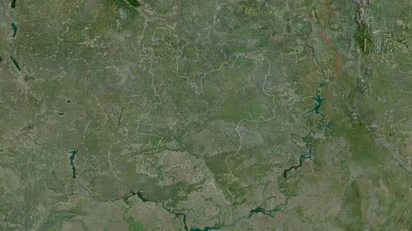 Kirow Region Rosji Zdjęcia Satelitarne Kształt Nakreślony Stosunku Obszaru Kraju — Zdjęcie stockowe