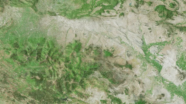 Rioja 西班牙自治区 卫星图像 形状与它的国家相对应 3D渲染 — 图库照片