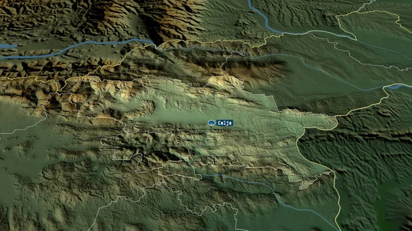 Savinjska Région Statistique Slovénie Zoomé Mis Évidence Avec Capitale Principales — Photo