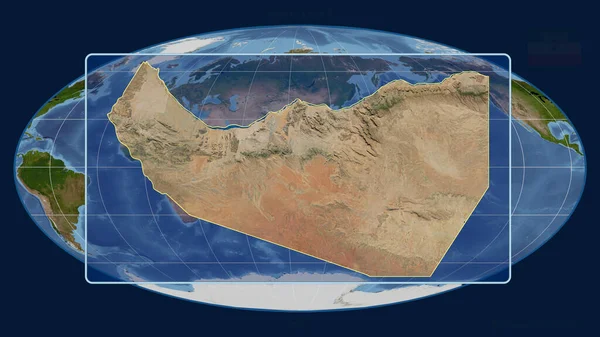 Zoomed Ενόψει Της Somaliland Σκιαγραφεί Προοπτικές Γραμμές Σχέση Ένα Παγκόσμιο — Φωτογραφία Αρχείου