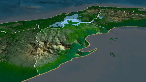Panamá Oeste Província Panamá Ampliada Destacada Principais Características Paisagem Física — Fotografia de Stock
