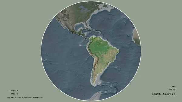 Oblast Peru Soustřeďovala Kruhu Který Obklopoval Její Kontinent Zpustošeném Pozadí — Stock fotografie