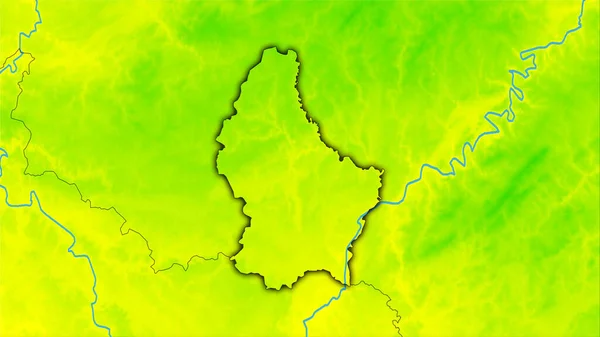 Zona Luxemburgo Mapa Anual Temperatura Proyección Estereográfica Composición Bruta Las — Foto de Stock