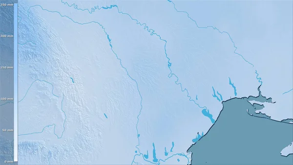 Precipitación Del Cuarto Más Seco Dentro Zona Moldova Proyección Estereográfica —  Fotos de Stock